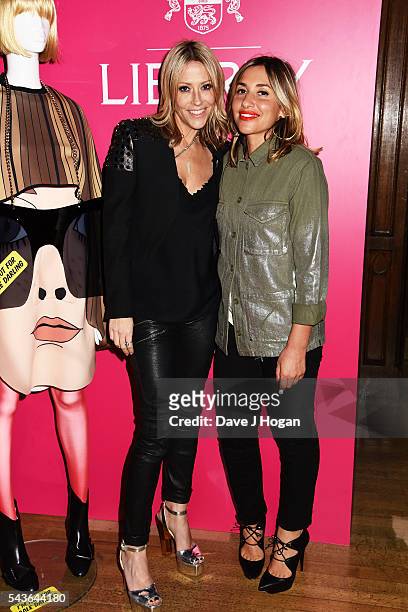 Nicole Appleton and Melanie Blatt attend the after party of the world premiere of "Absolutely Fabulous: The Movie" at Liberty on June 29, 2016 in...