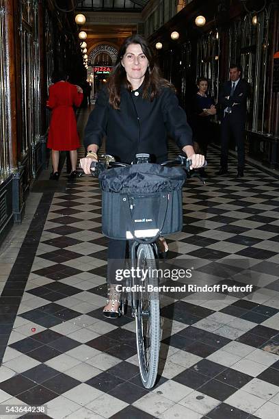 Denise Vilgrain attends the Private View of "Francoise Sagan, Photographer" : Photo Exhibition at Galerie Pierre Passebon on June 29, 2016 in Paris,...