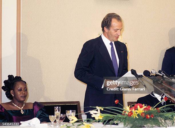 In his official trip to Congo, the Spanish King Juan Carlos of Borbon in a speech at the gala dinner hosted by the President Denis Sassou Nguesso...