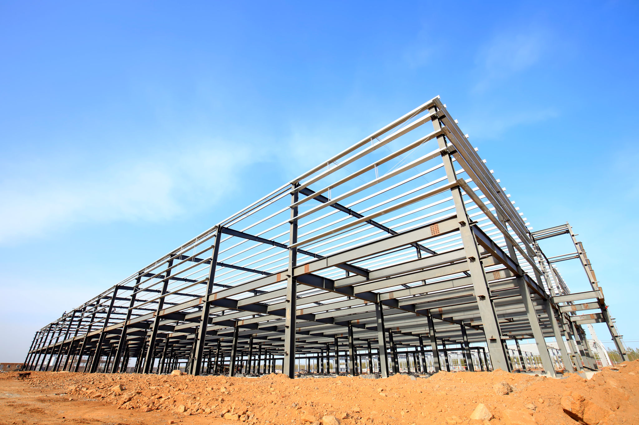 Steel frame structure Steel frame structure