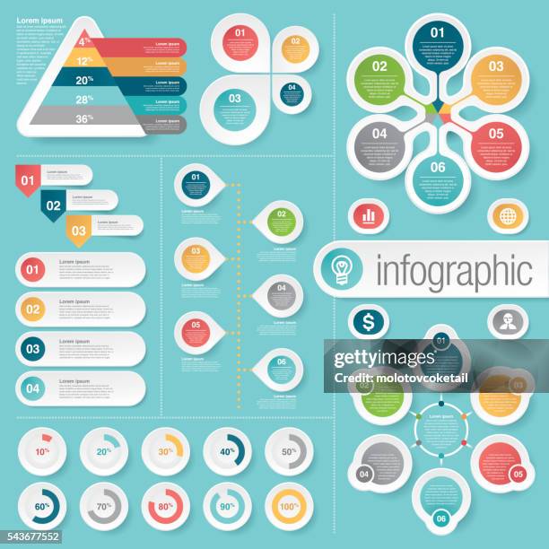 ilustraciones, imágenes clip art, dibujos animados e iconos de stock de business infographic elementos - diseño editorial