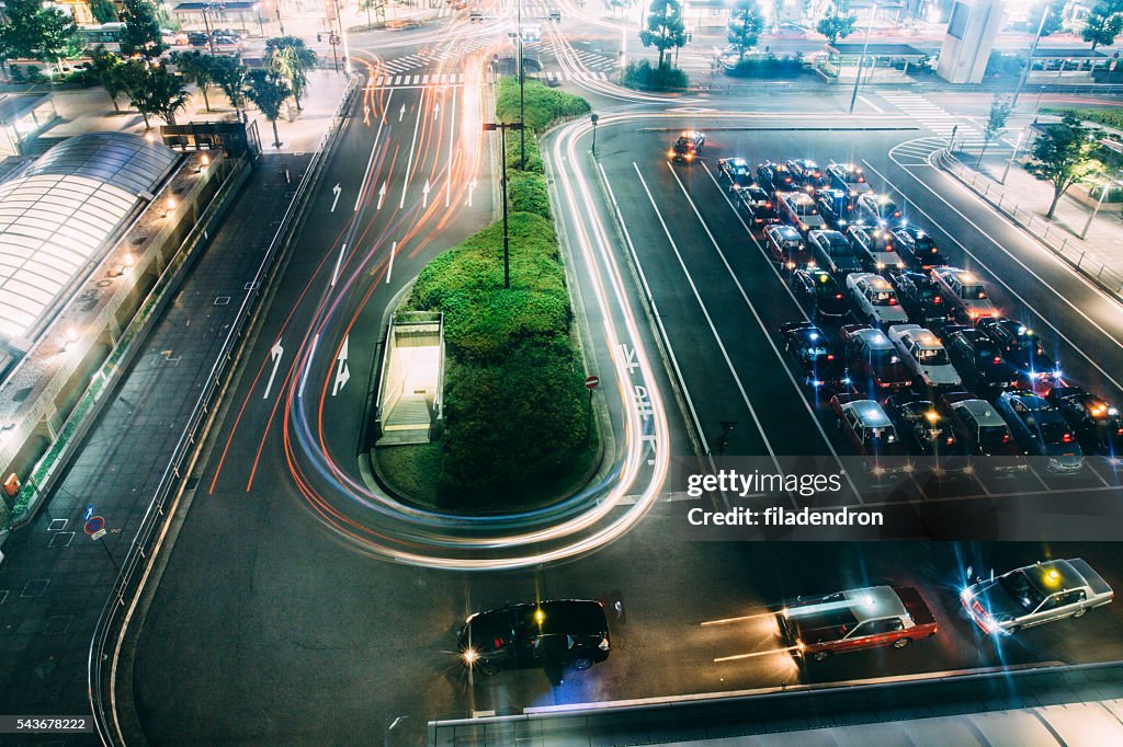 Taxi parking at Kyoto station