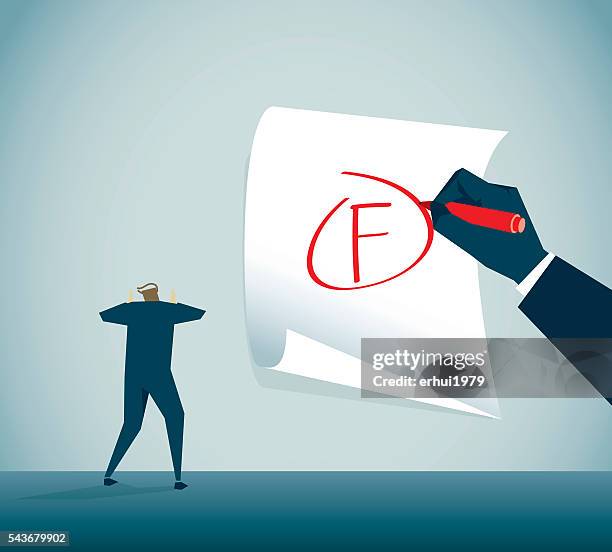 ilustraciones, imágenes clip art, dibujos animados e iconos de stock de resultados de la prueba - insatisfaccion