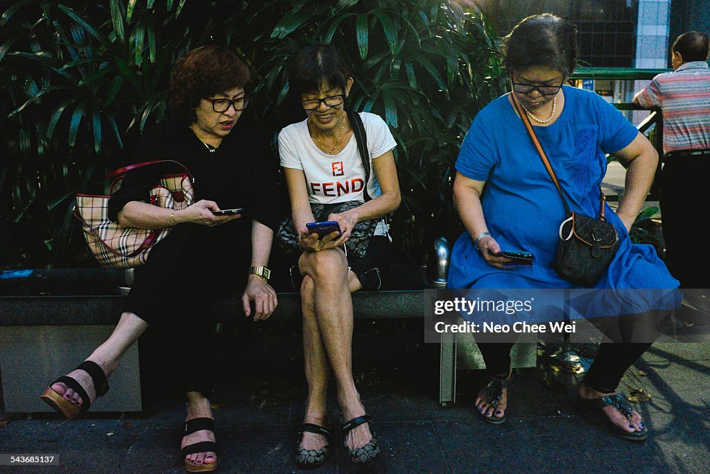 People Using Cellphones