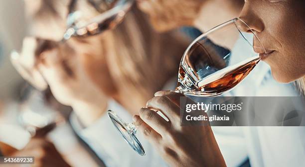 winetasting event. - wine cellar stock pictures, royalty-free photos & images