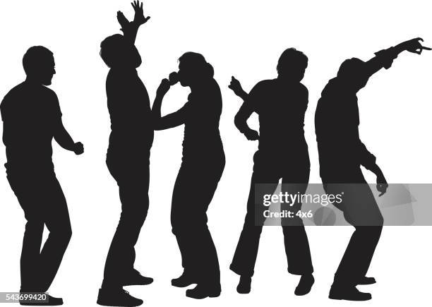 people dancing together - boy dancing stock illustrations