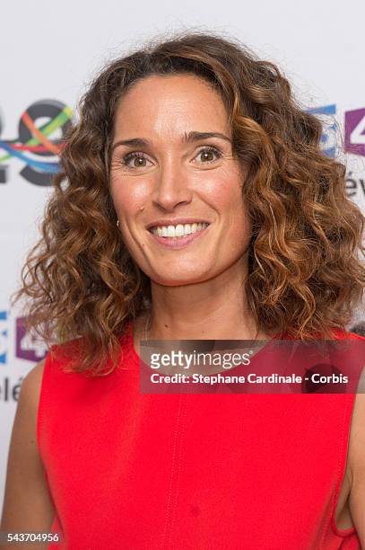 Journalist Marie-Sophie Lacarrau attends the France Television 2016/2017 Photocall on June 29, 2016 in Paris, France.