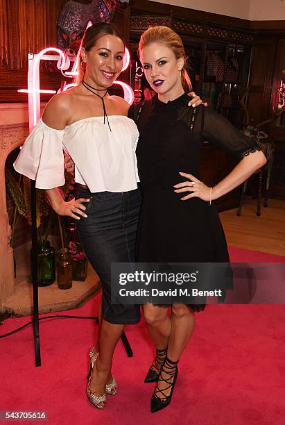 Alana Phillips and guest attend the World Premiere after party of "Absolutely Fabulous: The Movie" at Liberty on June 29, 2016 in London, England.