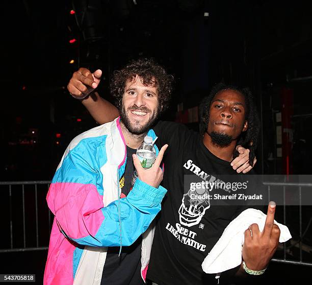 Lil Dicky and Denzel Curry the XXL Freshman Tour at Best Buy Theater on June 29, 2016 in New York City.