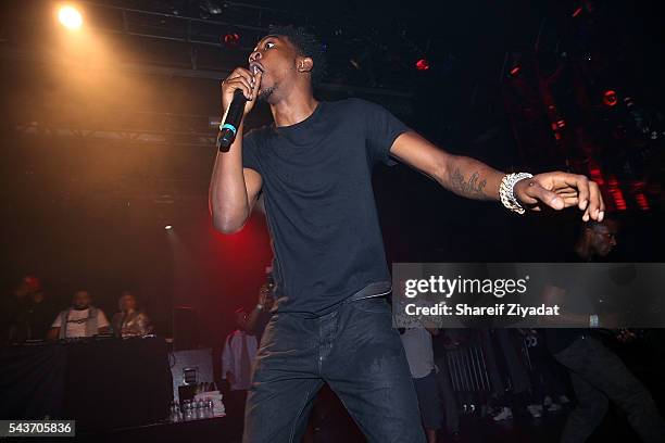 Desiigner performs during the XXL Freshman Tour at Best Buy Theater on June 29, 2016 in New York City.
