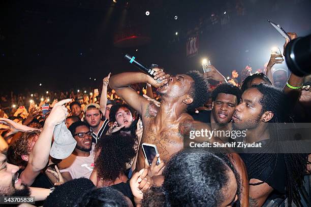Desiigner performs during the XXL Freshman Tour at Best Buy Theater on June 29, 2016 in New York City.
