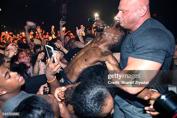 Desiigner performs during the XXL Freshman Tour at Best Buy Theater on June 29, 2016 in New York City.