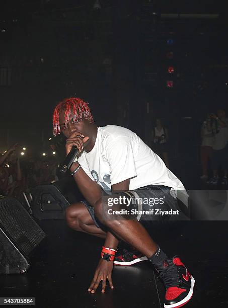 Lil Yachty performs during the XXL Freshman Tour at Best Buy Theater on June 29, 2016 in New York City.