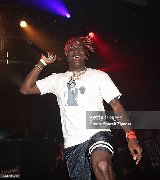 Lil Yachty performs during the XXL Freshman Tour at Best Buy Theater on June 29, 2016 in New York City.