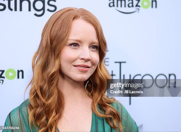 Lauren Ambrose attends a Sony Pictures Television Social Soiree featuring Amazon pilots, 'The Last Tycoon' and 'The Interestings' on June 28, 2016 in...