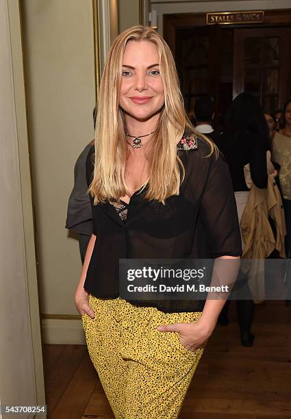 Samantha Womack attends the world premiere concert performance of "Eugenius!" at The London Palladium on June 29, 2016 in London, England.