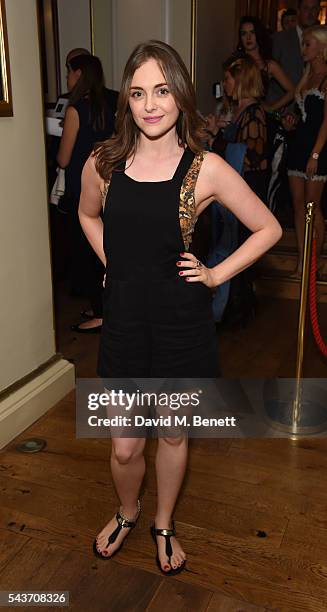 Cassie Compton attends the world premiere concert performance of "Eugenius!" at The London Palladium on June 29, 2016 in London, England.