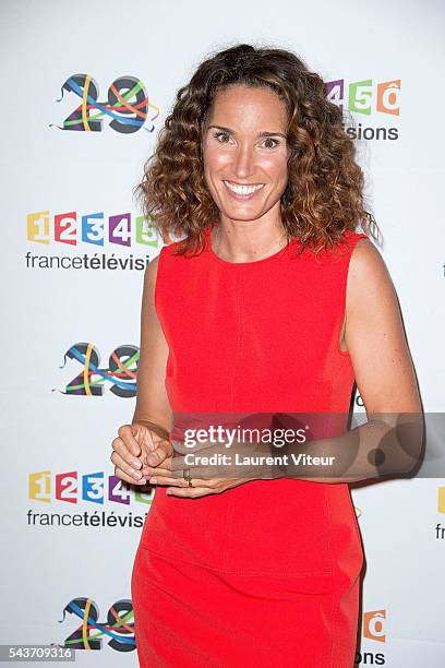 Marie-Sophie Lacarrau attend the 'Rendez-vous du 29' Photocall at France Television on June 29, 2016 in Paris, France.