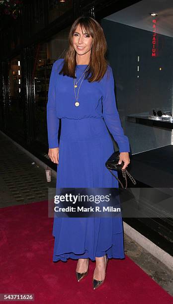 Alex Jones attending the Absolutely Fabulous: The Movie world film premiere, after party at Liberty of London on June 29, 2016 in London, England.