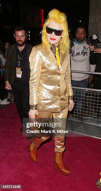 Pam Hogg attending the Absolutely Fabulous: The Movie world film premiere, after party at Liberty of London on June 29, 2016 in London, England.