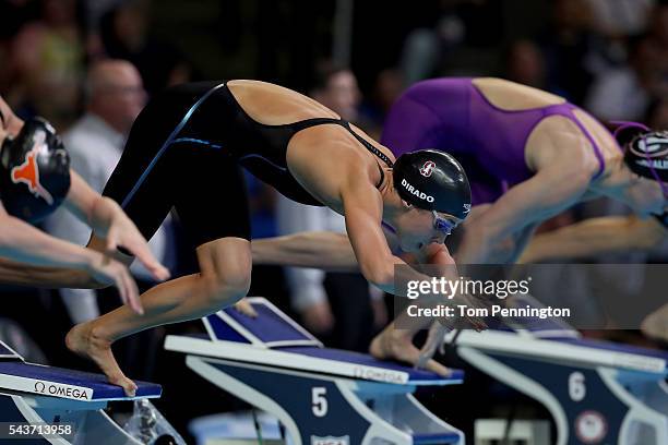 Maya DiRado of the United States competes in a final heat for the Women's 200 Meter Individual Medley during Day Four of the 2016 U.S. Olympic Team...