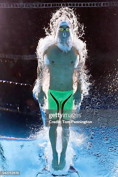 Michael Phelps of the United States competes in the final heat for the Men's 200 Meter Butterfly during Day Four of the 2016 U.S. Olympic Team...