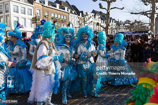 Maastricht, Limburg, Netherlands, February 15, 2015. — People enjoy the carnival in Maastricht.