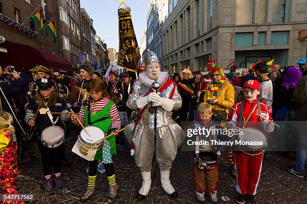 Maastricht, Limburg, Netherlands, February 15, 2015. — People enjoy the carnival in Maastricht.