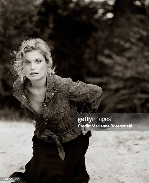 French actress Sarah Biasini, Ermenonville, France, 5th September 2003.