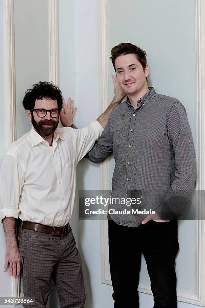 Charlie Kaufman and Duke Johnson directors of the movie Anomaisa at the 63th International Film Festival of San Sebastian