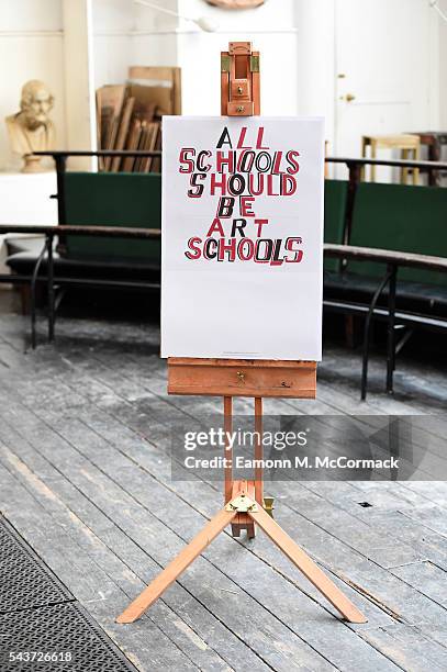 Three generations of artists unite in the Royal Academy's Life Room to show their support for the inclusion of the Arts in The English Baccalaureate...