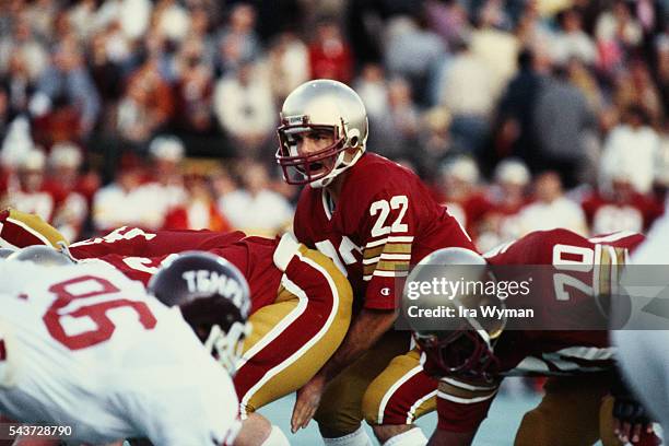 American quarterback for Boston College Doug Flutie.