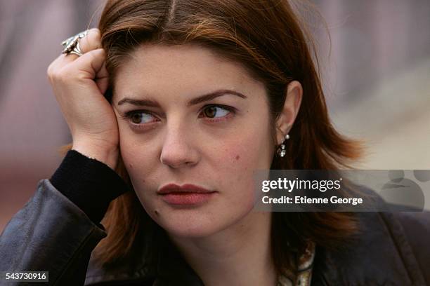 French actress Chiara Mastroianni on the set of the film Le Journal du Seducteur , directed by Daniele Dubroux and based on Danish philosopher Sren...