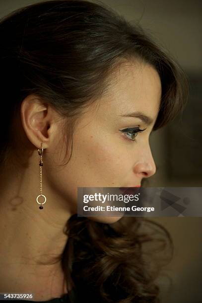 Canadian actress Charlotte Le Bon on the set of La Stratégie de la Poussette, written and directed by Clément Michel.