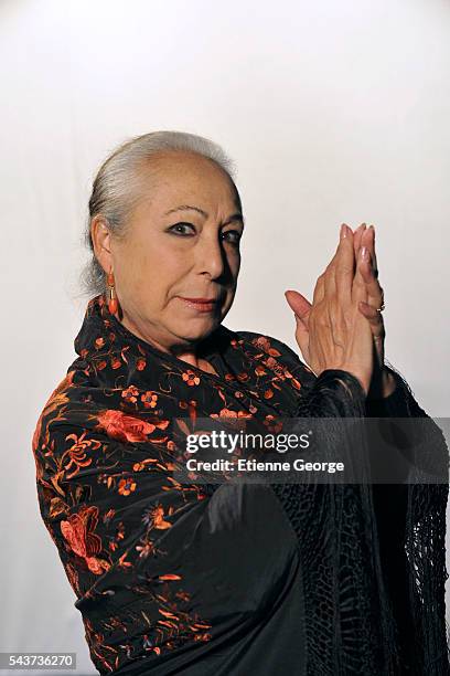 Spanish flamenco dancer, choreographer and actress Cristina Hoyos.