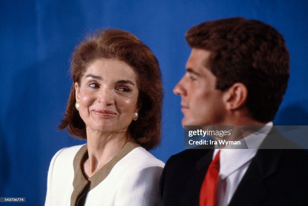 Jacqueline and John Fitzgerald Kennedy Jr