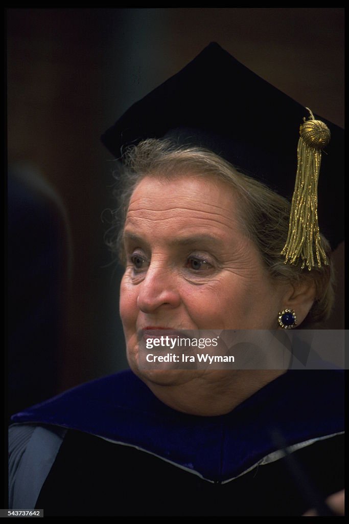US Secretary of State Madeleine Albright