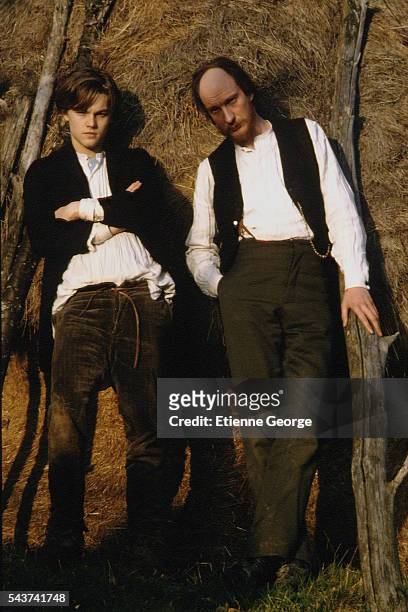 American actor Leonardo DiCaprio is Arthur Rimbaud and British actor David Thewlis, Paul Verlaine in the movie Total Eclipse directed by Polish...