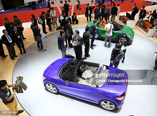 Daihatsu Motor Co.'s Kopen RMZ concept car is displayed at the 43rd Tokyo Motor Show, in Tokyo November 20, 2013. Photo by Haruyoshi Yamaguchi