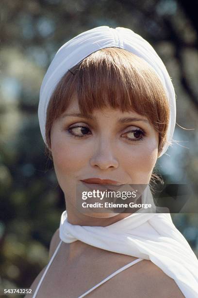 Nicaraguan-born actress and model Barbara Carrera on the set of "Condorman," directed by English director Charles Jarrott based on Robert Sheckley's...