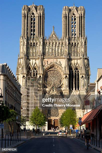 Notre-Dame de Reims is the cathedral of Reims, where the kings of France were once crowned. It replaces an older church, destroyed by a fire in 1211...
