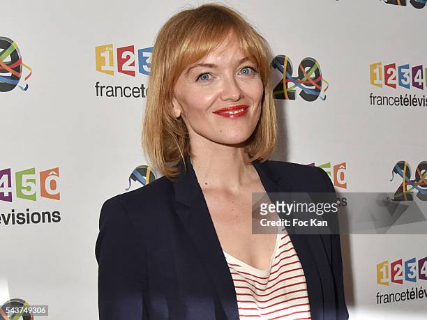 Maya Lauque attends France Television presents its programs 2016-2017 at France Television studios on June 29, 2016 in Paris, France.