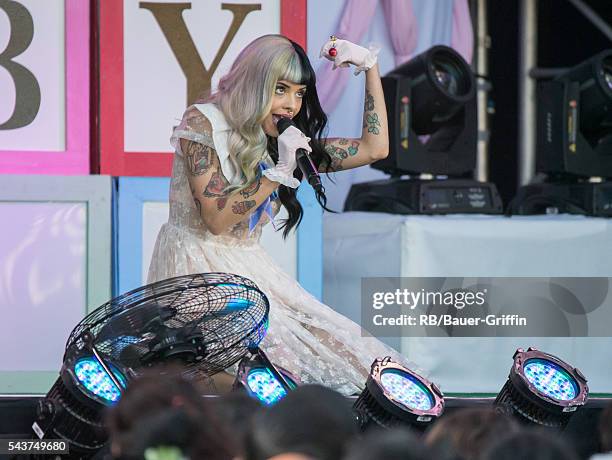 Melanie Martinez is seen at 'Jimmy Kimmel Live' on June 29, 2016 in Los Angeles, California.