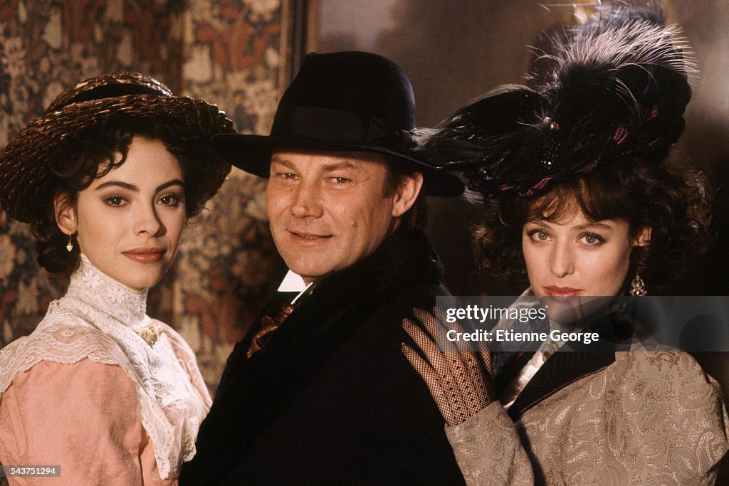 On Set of the Film "Becoming Colette"