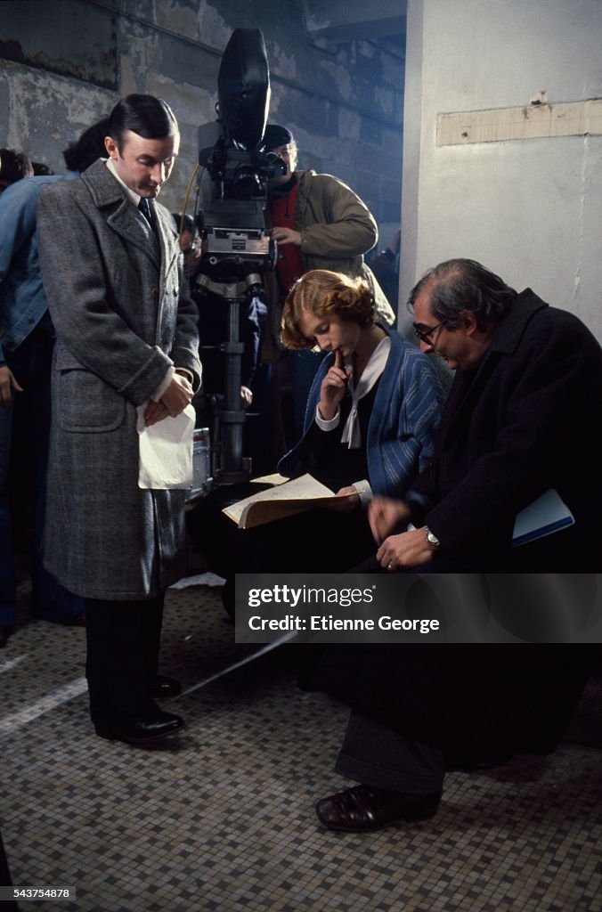 On the Set of the Film "Violette Noziere"