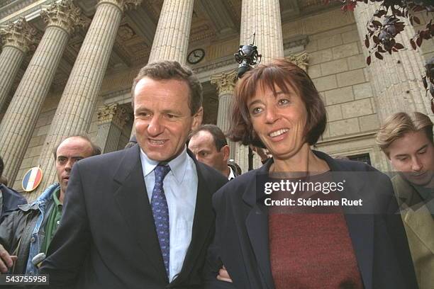 Alain Carignon et son épouse.