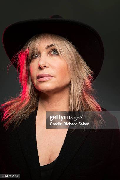 Fashion designer and tv presenter Brix Smith Start is photographed for the Observer on April 26, 2016 in London, England.