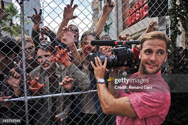 Don't Open, Dead Inside The Walking Dead Permanent Daytime Attraction at Universal Studios Hollywood on June 28, 2016 in Universal City, California.