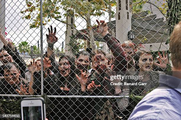 Don't Open, Dead Inside The Walking Dead Permanent Daytime Attraction at Universal Studios Hollywood on June 28, 2016 in Universal City, California.