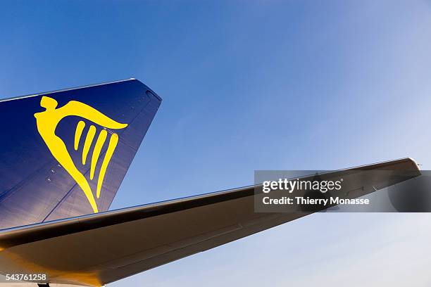 Charleroi, Belgium, December 3; 2010. -- Passanger are going in a Boeing 737-800 from Ryanair. Ryanair is an European lowcost airplane company.